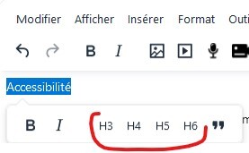 Sélection du style de titre dans ÉLÉA