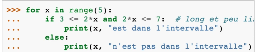 un exemple - boucle for