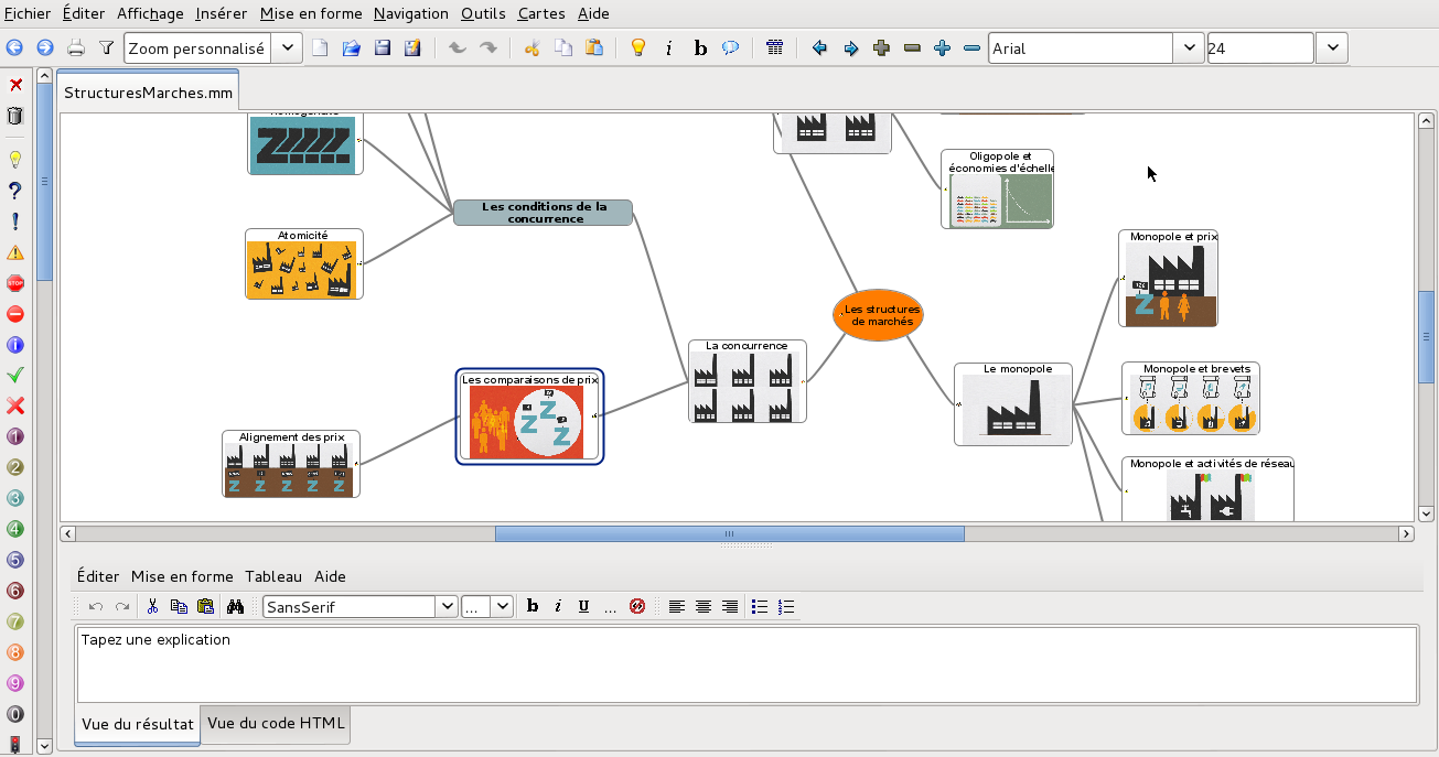 comment faire une carte mentale sur libreoffice