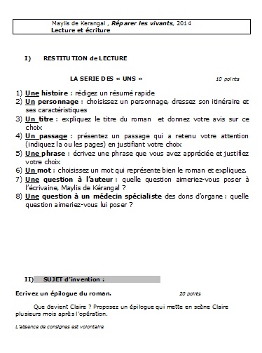 RÉPARER LES VIVANTS – Maylis de Kerangal – Roman