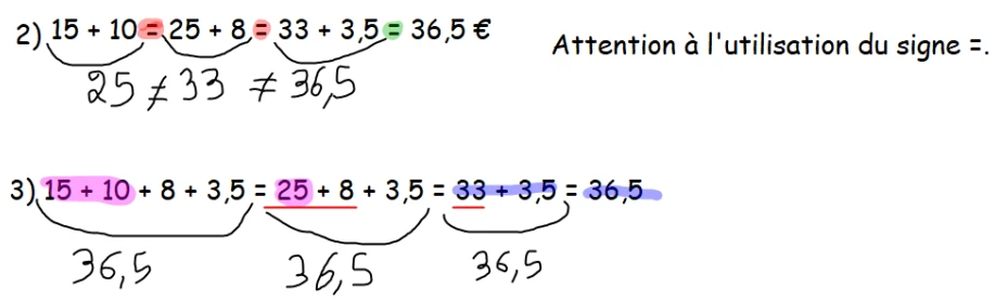 annotation apportées pour l'exercice 1