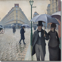 Rue de paris, jour de pluie