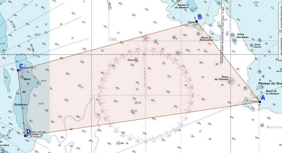 une carte maritime