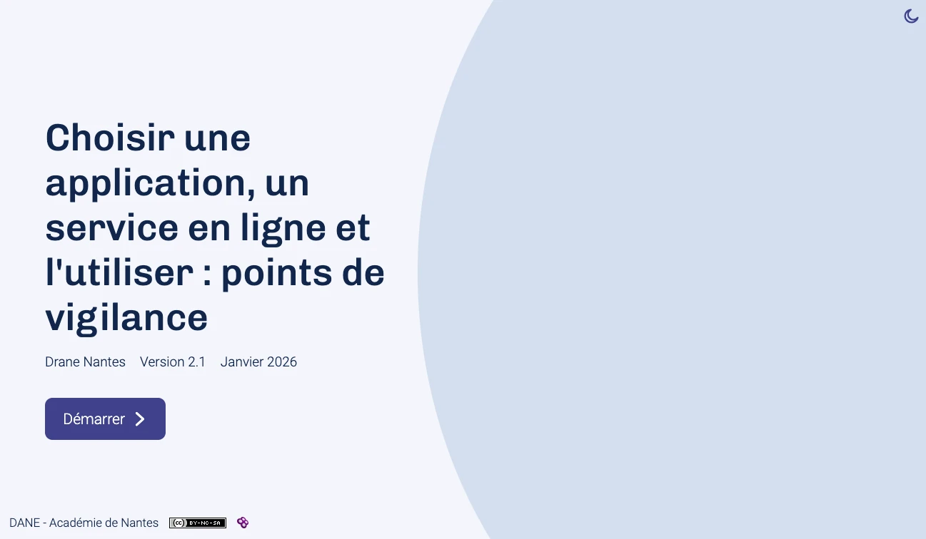 Lien vers le module «choisir une application en ligne»