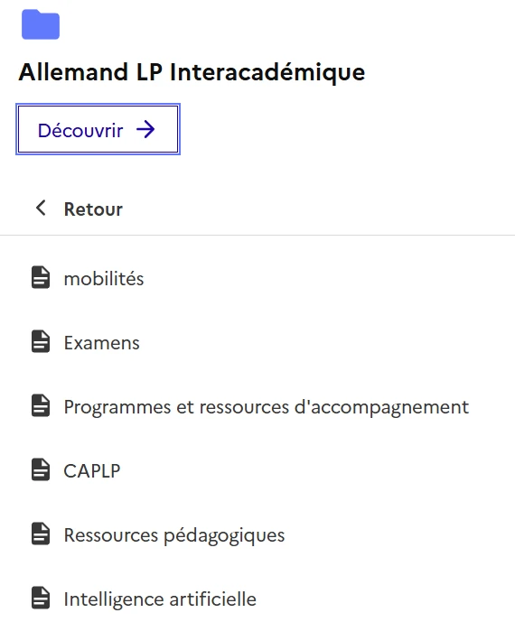 rubriques allemand LP