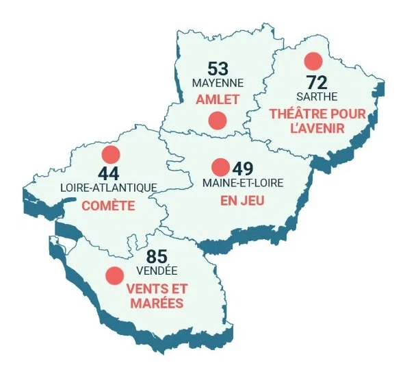 carte des associations Théâtre Education