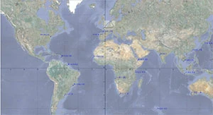 une carte du monde