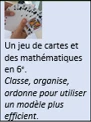 Un jeu de carte et des mathématiques en sixième