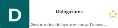 Tuile Délégations dans e-lyco