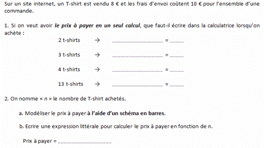 exercice d'entrée