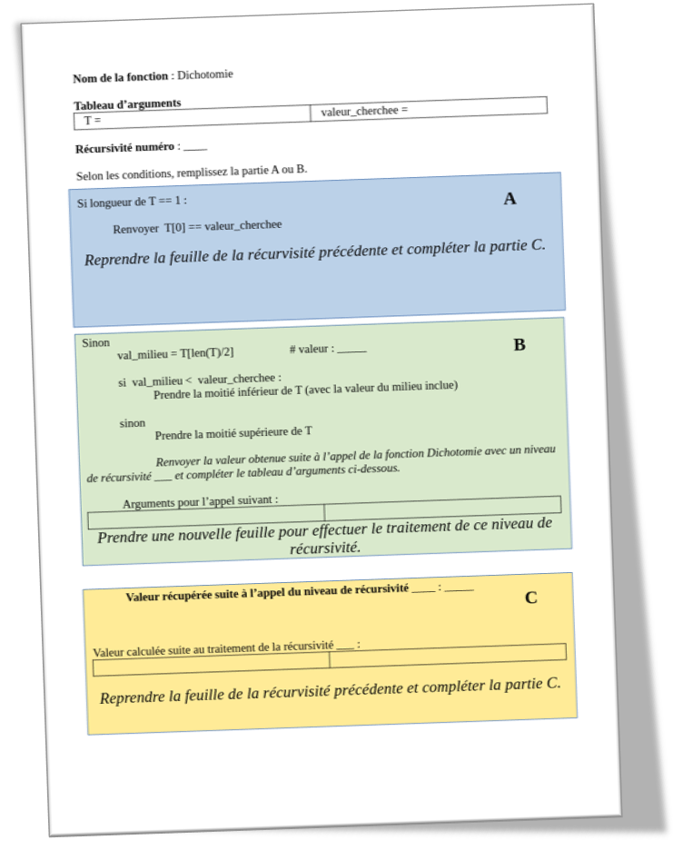 feuille dichotomie 2