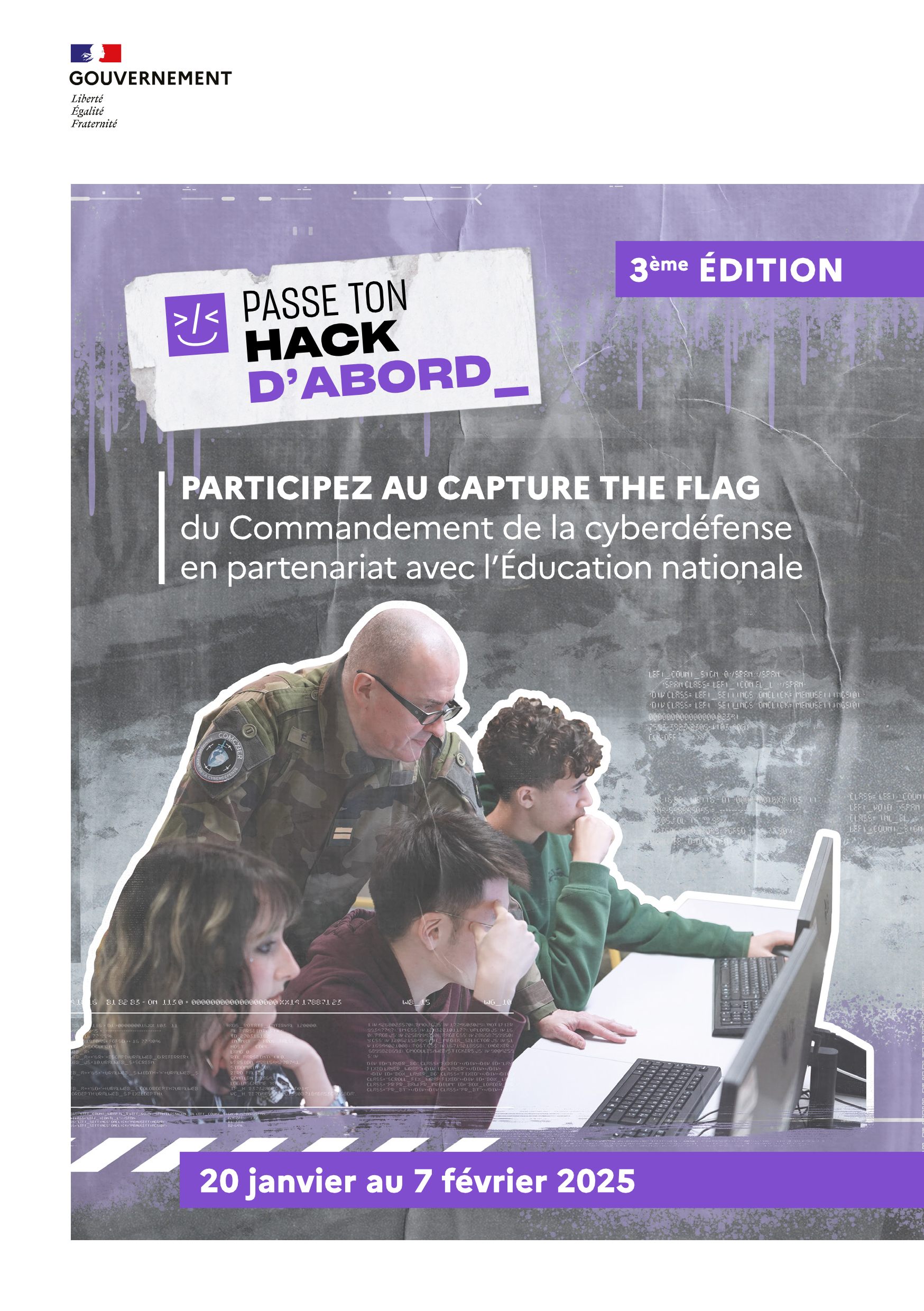 flyer de présentation de «pass ton hack d'abord»