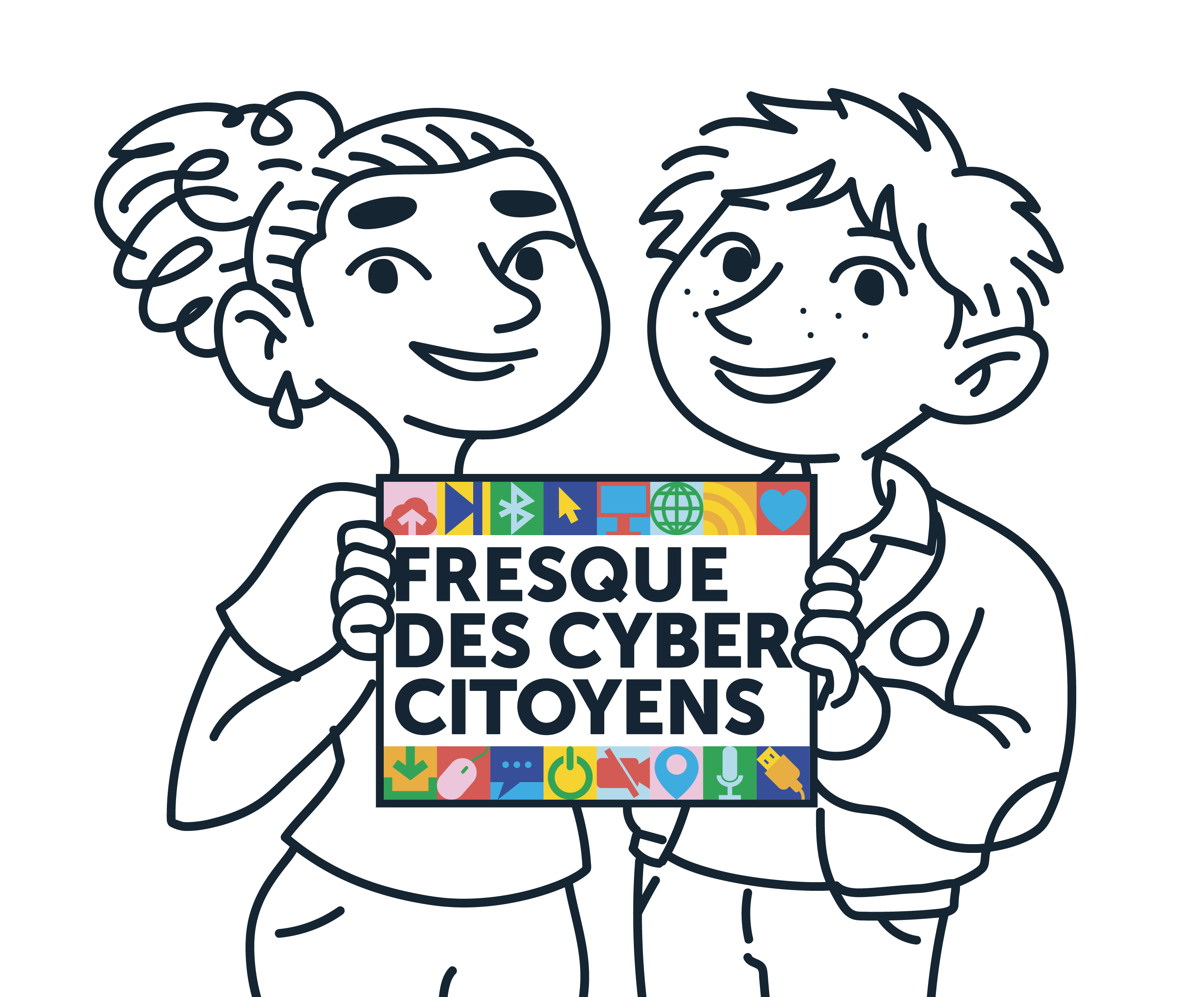 logo de la fresque des cybercitoyens en forme carrée