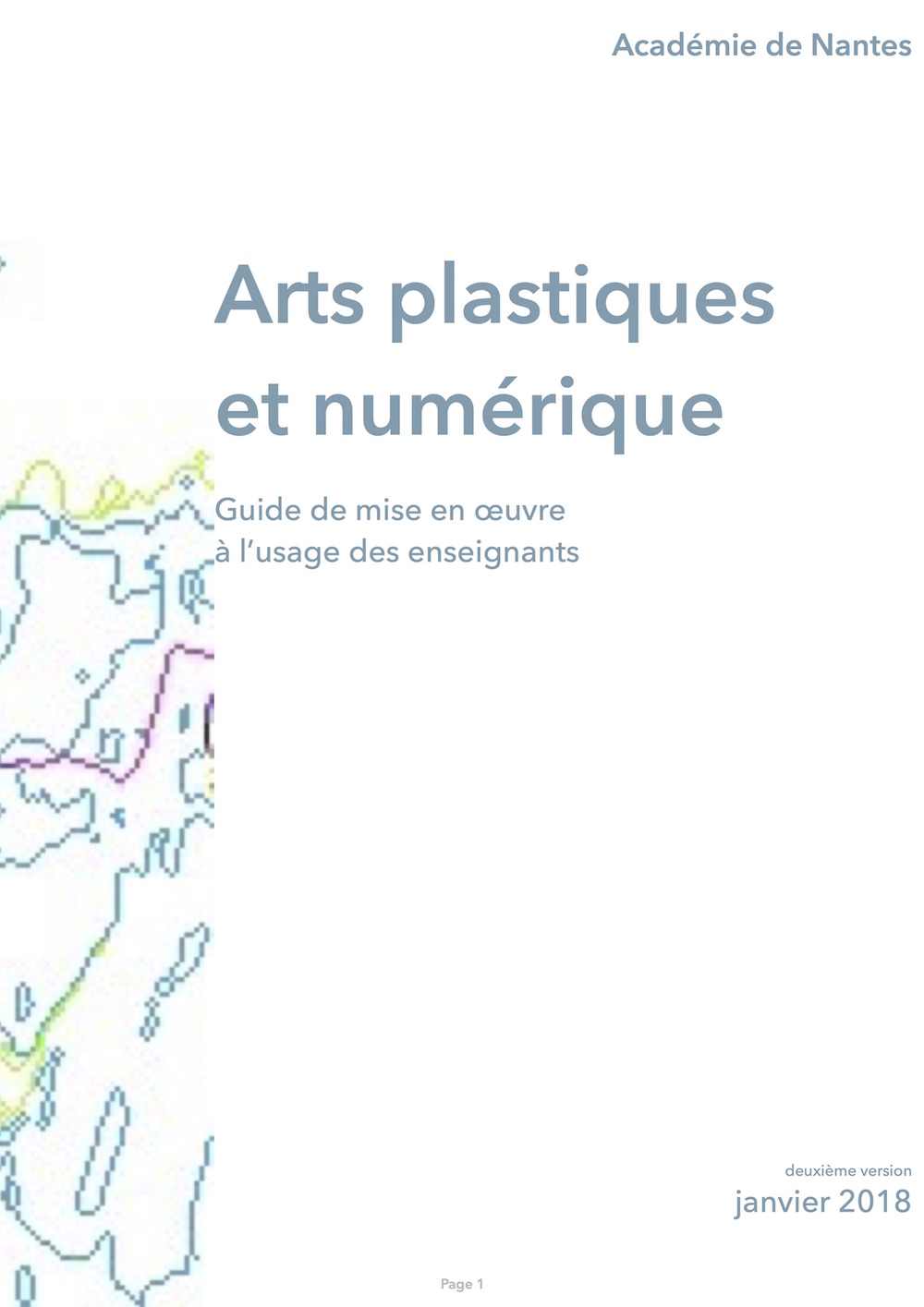 guide arts plastiques et numérique - janvier 2018