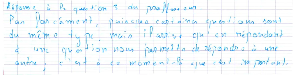 importance des questions