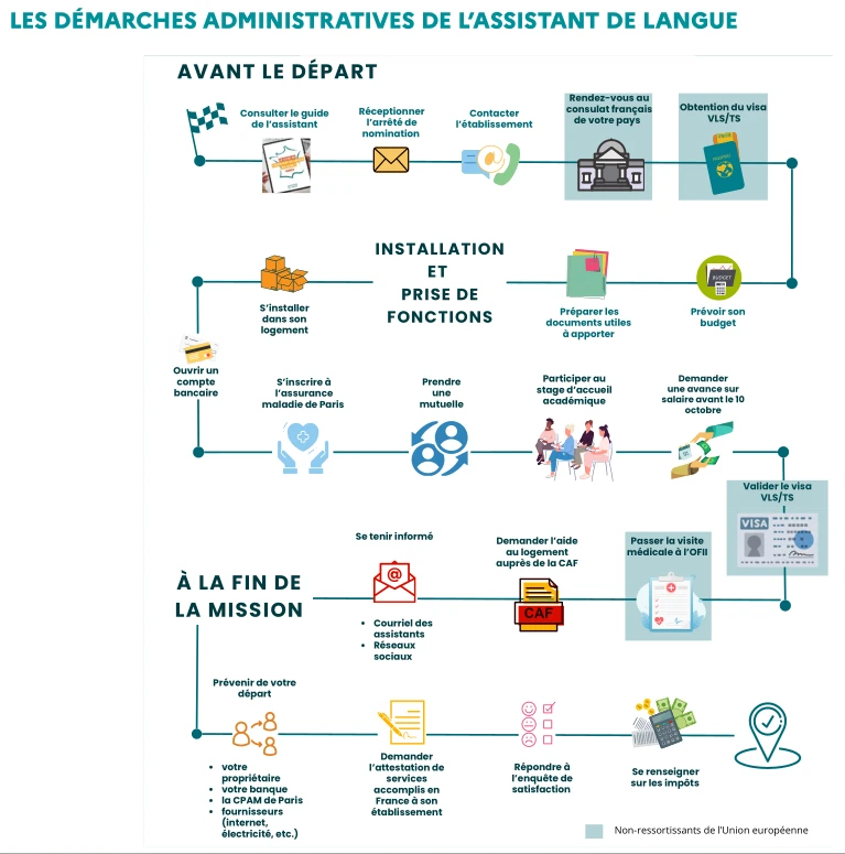 Infographie_Les demarches administratives de l'assistant de langue