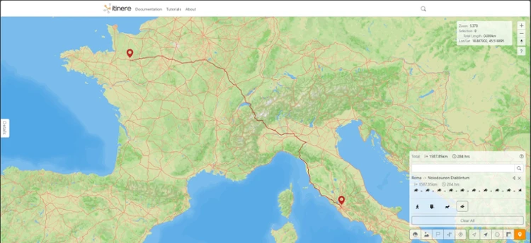 Copie d'écran Itiner-e