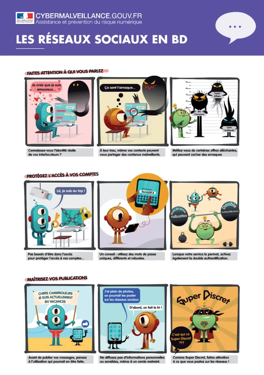 Les réseaux sociaux en BD