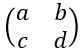 matrice a c b d