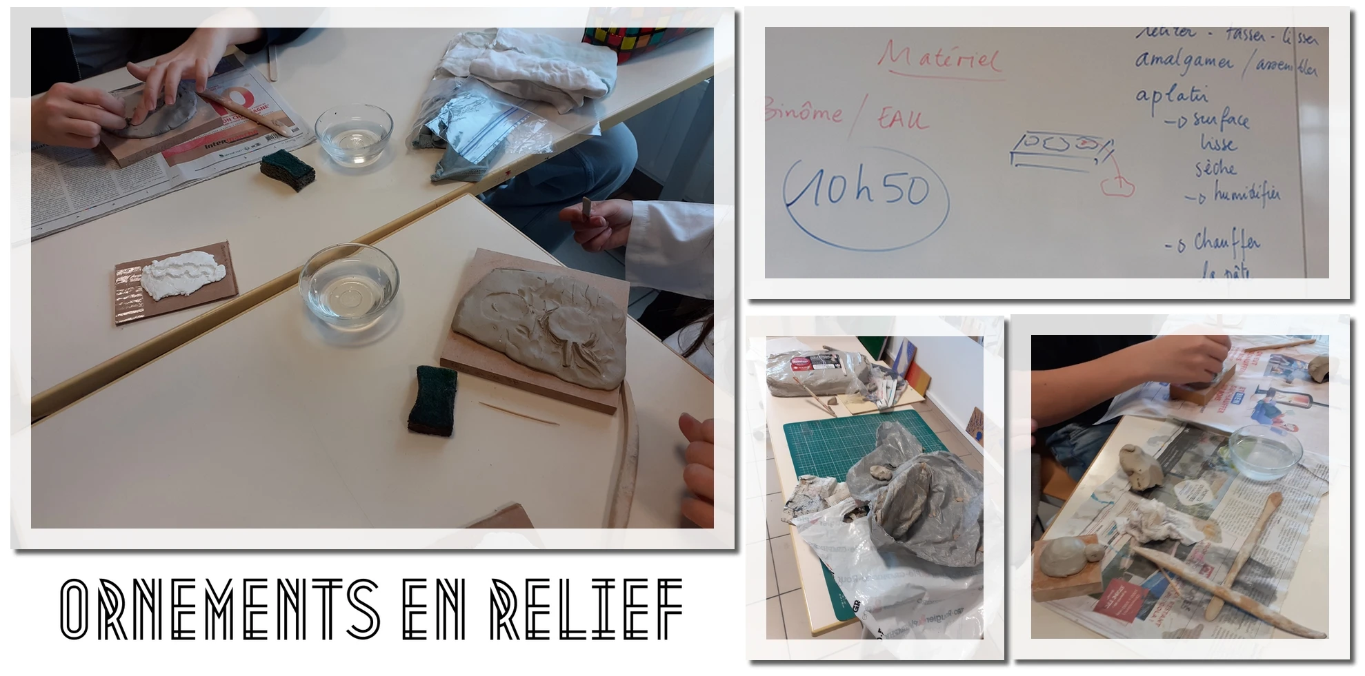 Ornements en relief