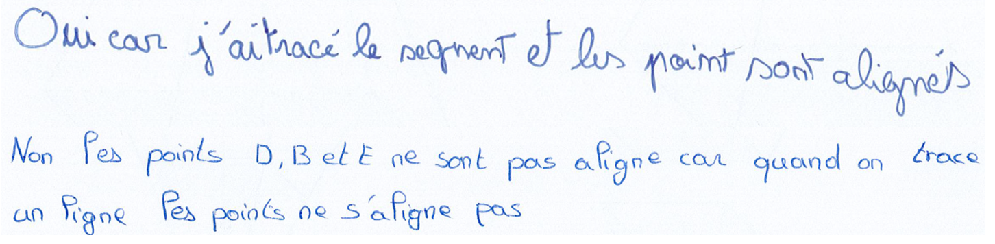 productions d'élèves