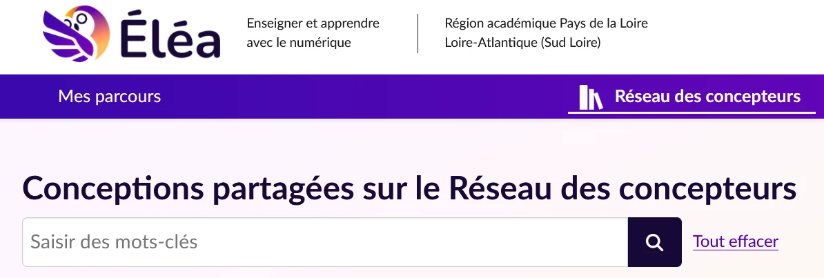 réseau des concepteurs recherche