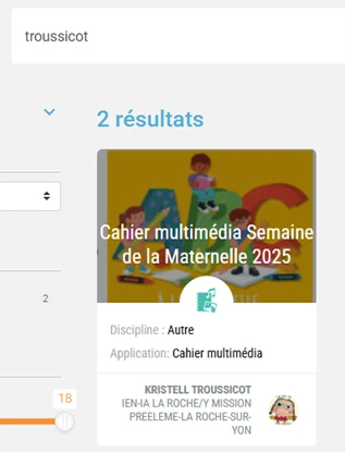 resultat recherche