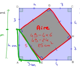 Le calcul de EF par les élèves les plus à l'aise