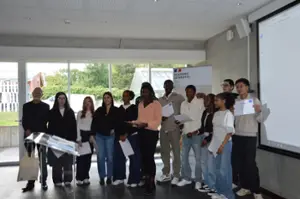 Les élèves de STMG du lycée Nelson Mandela