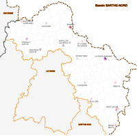 carte de la sarthe nord