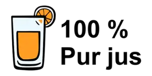 Logo 100 % pur jus