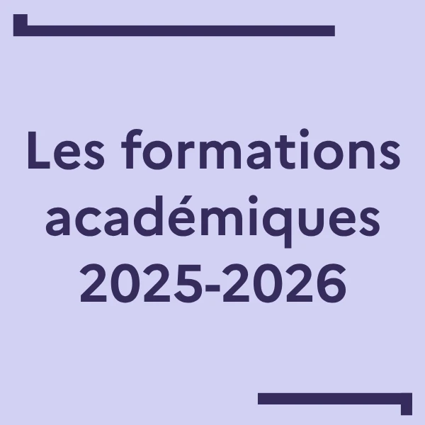 Lien vers la rubrique formations académiques