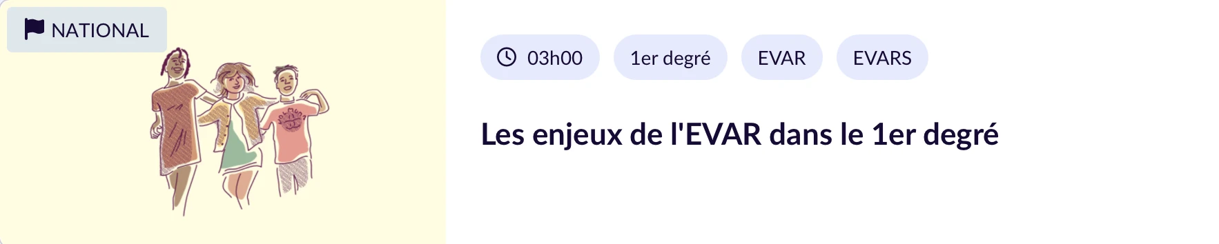 Lien vers le parcours M@gistère "Les enjeux de l'EVAR dans le 1D"