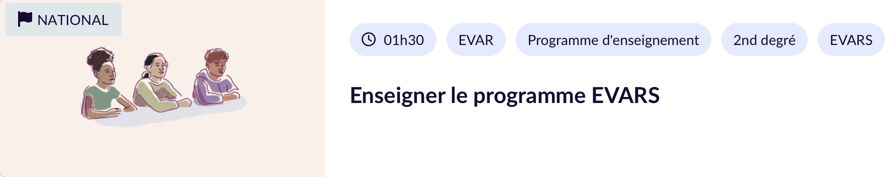 Lien vers le parcours M@gistère "Enseigner EVAR au 2D"