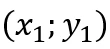 coordonnées x1 y1