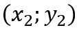 coordonnées x2 y2